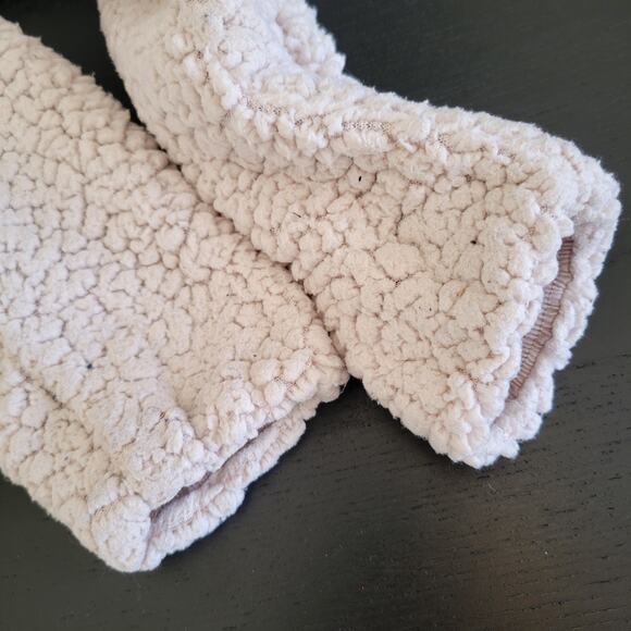 PrAna Polar Escape Sweatshirt Cropped Teddy Bear Cream Reversible Women Small - Picture 10 of 13